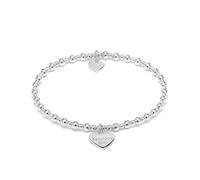 Annie Haak Mini Orchid 925 Sterling Silver Bracelet, Fabulous Wife Engraved Heart Charm, Family, Christmas, Gift For Women/Wife/Mum, Birthday Gift, Anniversary, Handmade in UK (17cm)