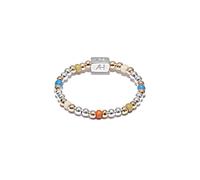 Annie Haak Willow 925 Sterling Silver Ring, 24ct Gold Plated, Summer, Multi Colour, Modern, Bohemian, Casual, Gift For Women/Girlfriend/Daughter, Friendship, Birthday Gift, Handmade in UK