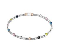 Annie Haak Winter Mirage 925 Sterling Silver Bracelet, Multi Colour, Crystal, Winter Inspired, Christmas, Gift For Woman/Friend/Girl, Dainty Bracelet, Stetch Fit, Birthday, Handmade in UK (19cm)
