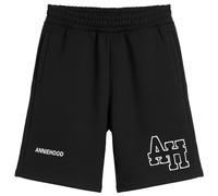 ANNIE HOOD Men's College Sweat Shorts Black/Black