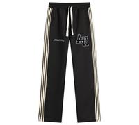 ANNIE HOOD Men's College Track Pants Black