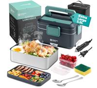 Annie & Mia Design Electric Lunch Box for Adults, 90W and 3.5L Electric Lunch Box for Adults, Home, Car, Office, Truck, Laptop