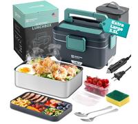 Annie & Mia Design Electric Lunch Box for Adults, 90W and 3.5L Electric Lunch Box for Adults, Home, Car, Office, Truck, Laptop