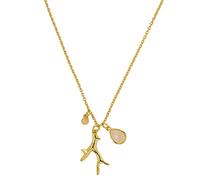 Annie Oak Womens 925 Silver 18K Gold Coral Reef Belize Princess Length Necklace