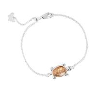 Annie Oak Womens 925 Silver 18K Rose Gold Turtle Maui Bracelet