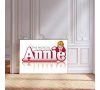 Annie Poster Print, Musical Print, A4 A3 West End Broadway Theatre Show, Wall Art Deco Special Canvas West End Print, London theatre art frame options (A4 Print Only)