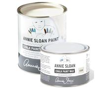 Annie Sloan Chalk Paint Old White 1 Litre & Clear Wax 500ml Bundle - Complete Chalk Paint & Finishing Kit for Furniture