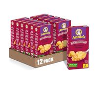Annie's Macaroni and Cheese, 25% Lower Sodium, Classic Mild Cheddar Mac and Cheese, 6 oz Box (Pack of 12)