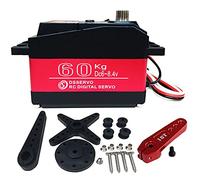 ANNIMOS 60KG Digital Servo 8.4V High Voltage Stainless Steel Gear Large Torque High Speed Waterproof Baja Servos - 180 Degrees