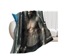 AnNingBo Jason Momoa Blanket Super Soft Throw Blanket Silky Flannel Lightweight for Sofa, Bed Blanket All Season Use 40""*50"" （100 * 130cm）