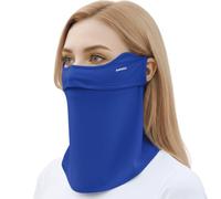 ANNIOU Breathable Dust Face Mask for Men & Women - Washable Cloth Mask, Comfortable Lightweight Outdoor Protection, Adjustable Ear Loops (Blue, One Size)