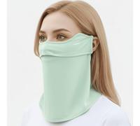 ANNIOU Breathable Dust Face Mask for Men & Women - Washable Cloth Mask, Comfortable Lightweight Outdoor Protection, Adjustable Ear Loops (Light Green, One Size)