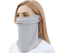 ANNIOU Breathable Dust Face Mask for Men & Women - Washable Cloth Mask, Comfortable Lightweight Outdoor Protection, Adjustable Ear Loops (Light Gray, One Size)