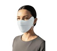 ANNIOU UPF 100 Sun Protection Face Mask - Lightweight Cooling UV Face Cover for Men & Women, Breathable Antibacterial Fabric, Adjustable Ear Loops for Outdoor Cycling, Running & Travel (Light Gray)