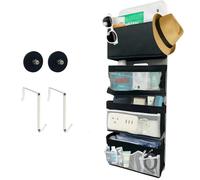 ANNISITE Magnetic Cruise Organizer, 4-Layer Over The Door Organizer for Cruise Ships, Magnetic & Hanging Cruise Organizer, Cruise Essentials 2026 （ 35" x 11.8"）