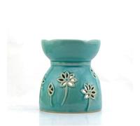 ANNIUP 1 Piece Blue Ceramic Diffuser Essential Oil Stove Ice Crackle Ceramic Essential Oil Burner Decorative Wax Melt Burner Fragrance Oil Wax Burner