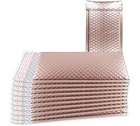 ANNIUP 20 Pack Rose Gold Bubble Envelopes Mailers Metallic Padded Envelopes, Peal and Seal Self-Adhesive Shipping Bags for Mailing Packing Packaging Wholesale-180 * 230+40mm