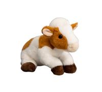 ANNIUP 22cm Adorable Cow Doll Plush Toy Cuddly Soft Toys Creative Small Cow Stuffed Animals Toys Home Decor Plush Pillow Unique Decorative Gift