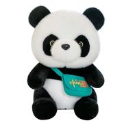 ANNIUP 25cm Dorky Panda Plush Toy Simulated Panda Soft Toys Stuffed Animals Toys for Kids Adults Plushie Lovers Home Decor Cushion Ideal for Holidays Birthday or Kids Gift