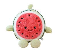 ANNIUP 30cm Creative Fruit Plush Toy Dorky Watermelon Plushie Cute Watermelon Soft Toys Cuddly and Playful Stuffed Toy Home Decor Cushion for Boys and Girls At
