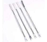 ANNIUP 4PCS Stainless Steel Seafood Fruit Forks,Olive Seafood Crab Lobster Fork Picks Handy Helper Nutcracker Needle Kitchen Picnic Seafood tools