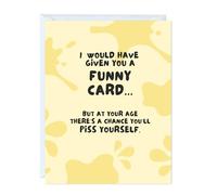 Anniversary Birthday Card for Dad Mom Wife Her Grandma Grandmother Stepmom, Thank You Kawaii Greeting Card for Parents (Piss Yourself)