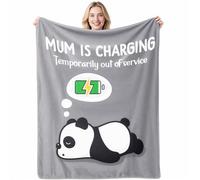 Anniversary Blanket Gifts Soft Funny Panda Blanket for Mum Romantic Birthday Mother's Day Presents for Mother Mummy Stepmum(51 * 59in)