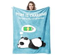 Anniversary Blanket Gifts Soft Funny Panda Blanket for Mum Romantic Birthday Mother's Day Presents for Mother Mummy Stepmum(51 * 59in)