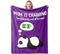 Anniversary Blanket Gifts Soft Funny Panda Blanket for Mum Romantic Birthday Mother's Day Presents for Mother Mummy Stepmum(51 * 59in)