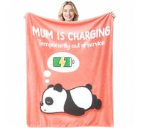 Anniversary Blanket Gifts Soft Funny Panda Blanket for Mum Romantic Birthday Mother's Day Presents for Mother Mummy Stepmum(51 * 59in)