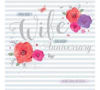 Anniversary Card - Floral (Wife)