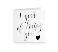 Anniversary Card for Him Her - Years Of Loving You (1 Year)