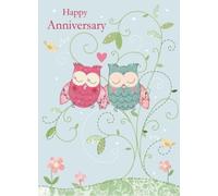 Anniversary Card - Illustrative Owls (Your)