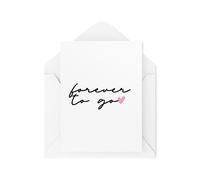 Anniversary Cards - Forever to Go - Cards for Partner - Happy Anniversary - Couple Cards - Wife Card - Husband Card - CBH1755