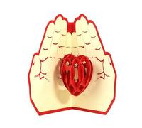 Anniversary Cards Heart Tree Couple, 3D Handmade Cherry Blossom Romantic Love Letter, Wedding Birthday Card, Valentine's Day Card Gift for Wife, Husband, Her, Him, with Envelope