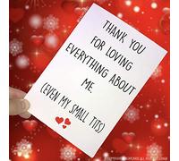 Anniversary Cards, Small Tits, Husband Cards, Boyfriend Cards, Novelty Card Funny Cards Birthday Cards Valentines Cards Christmas Cards PC64