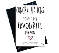 Anniversary Cards Wife Husband Funny Cards Favourite Person After The Dog Novelty Cards Birthday Cards Celebration Card Christmas Card PC473