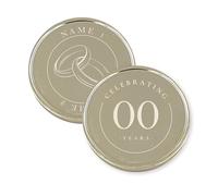 Anniversary Coin: Funny Personalised Wedding Anniversary Present, Custom Gift for Anniversary, Engraved Marriage Token for Him or Her