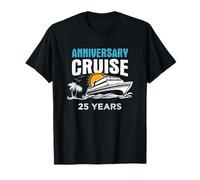 Anniversary Cruise 25 YEARS Marriage Celebration Matching T-Shirt