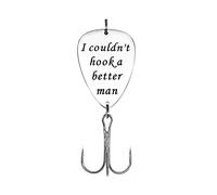 Anniversary Fishing Gifts for Boyfriend Fiance Husband I Couldn't Hook a Better Man Fishing Lures Hook Wedding Christmas Birthday Gifts Valentines Day Gifts Fishermen Gifts for Men