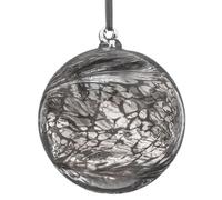 Sienna Glass 10cm Friendship Ball Wedding Anniversary Pastel Silver