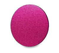 Anniversary House 10-inch, Pack of 1, Individually Wrapped, Sturdy Fibre Cake Drum Round, D001, Board, Cerise Pink