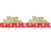 Anniversary House 1m Christmas Robin Cake Ribbon, Festive Robin Decorations, with Festive Cake Decorations Traditional, Gold Merry Christmas Topper, BX380 (Pack of 2)