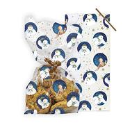 Anniversary House 20pcs Christmas Snowman Cellophane Bags - Clear Treat Bags with Twist Ties - Food-Safe & BOPP Plastic Bag for Cookies, Sweets, Party Favours & Christmas Gifting