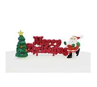 Anniversary House 3pcs Cutie Santa Scene Cake Decorating KitChristmas Cake Decorations, Christmas Cake Toppers, Yule Log Decorations, Traditional Non-Edible Decorations, BX319 UK