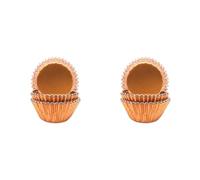 Anniversary House 45 Rose Gold Foil Cupcake Cases for Baking, Baking Cups in Heavy Duty Greaseproof Paper, J183 (Pack of 2)