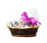 Anniversary House 6 pieces Clear BOPP Cellophane Gift Basket Bags, 41 x 46 CM, Including Twist Ties, M549