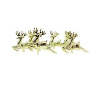 Anniversary House 6pcs Reindeer Plastic Cake Topper Picks GoldChristmas Cake Decorations, Christmas Cake Toppers, Yule Log Decorations, Traditional Non-Edible Decorations, BX019 UK