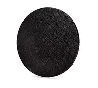 Anniversary House Black Foil 25cm-1 Pc 10-inch, Pack of 1, Individually Wrapped, Sturdy Fibre Cake Drum Round, D002, Board