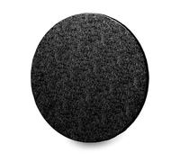 Anniversary House Black Foil 25cm-1 Pc 12-inch, Pack of 1, Individually Wrapped, Sturdy Fibre Cake Drum Round, D009, Board